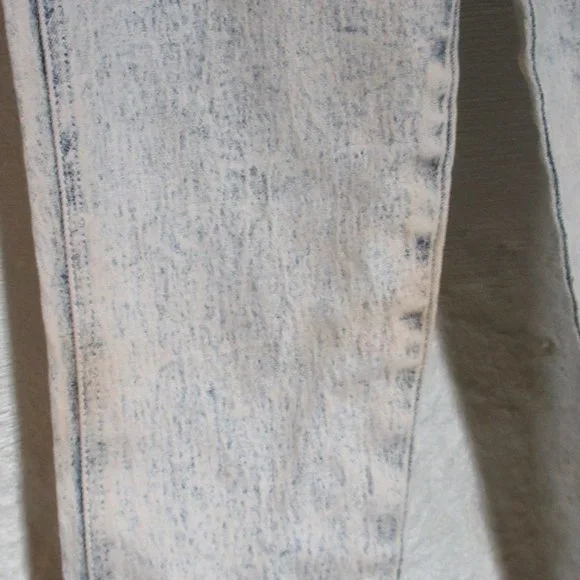 Vintage Retro Traffic Acid Wash Fishnet Jeans Size 7/8 - Picture 5 of 6